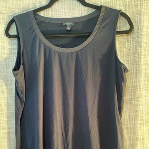 Black sleeveless top Talbots